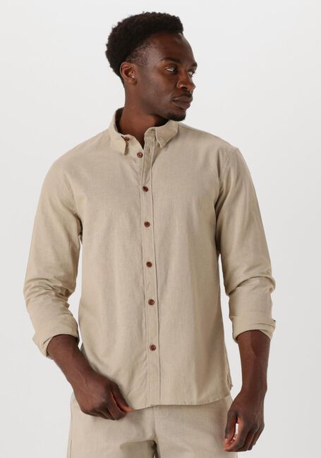 Zand ANERKJENDT Casual overhemd AKLEIF L/S COT/LINEN SHIRT - large