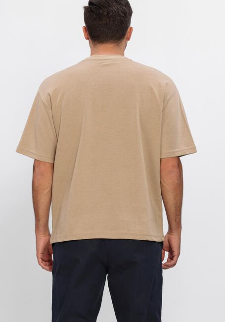 Beige SELECTED MEN T-shirt SLHLOOSEOSCAR SS O-NECK TEE NOOS - large
