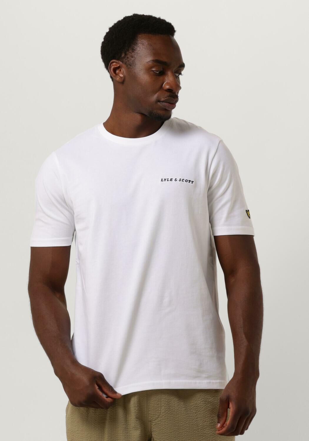 LYLE & SCOTT Heren Polo's & T-shirts Embroidered T-shirt Wit