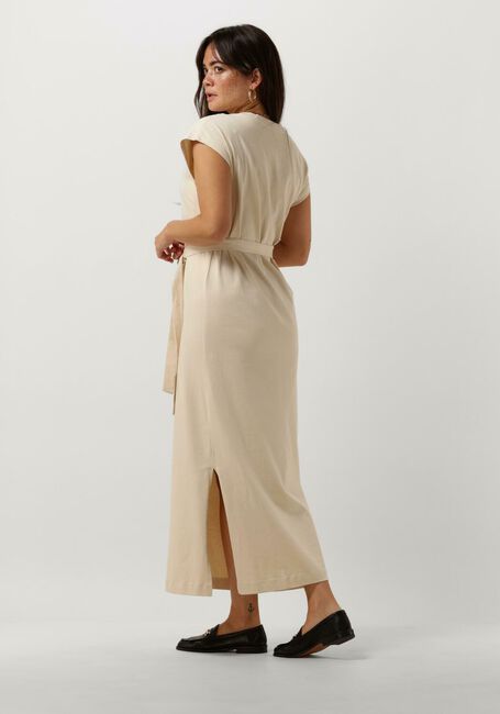 Beige SELECTED FEMME Midi jurk SLFESSENTIAL SL V-NECK ANKLE DRESS NOOS - large