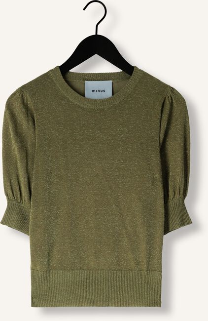 MINUS LIVA PUFF SLEEVE METALLIC KNIT PULLOVER MINUS LIVA PUFF SLEEVE METALLIC KNIT PULLOVER - large