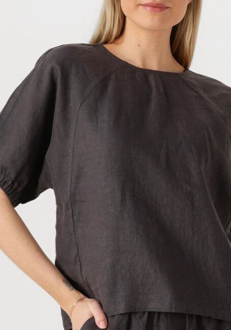 Donkergrijze CIRCLE OF TRUST T-shirt BELLE TOP - large