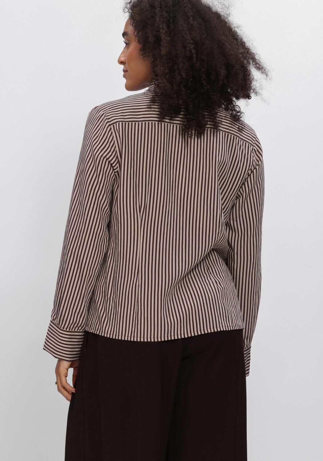 Creme SUMMUM Blouses BLOUSE TWO TONE STRIPE - large
