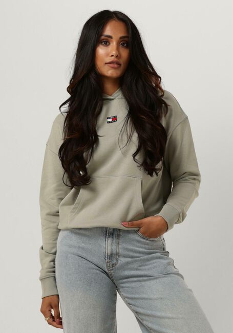 Groene TOMMY JEANS Sweater TWJ BXY XS BADGE HOODIE - large