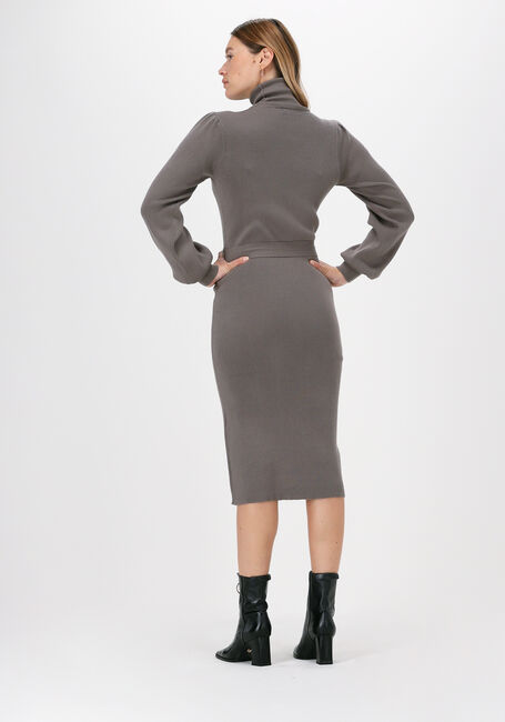 Taupe MSCH COPENHAGEN Midi jurk PHILINA LIKE LS DRESS - large