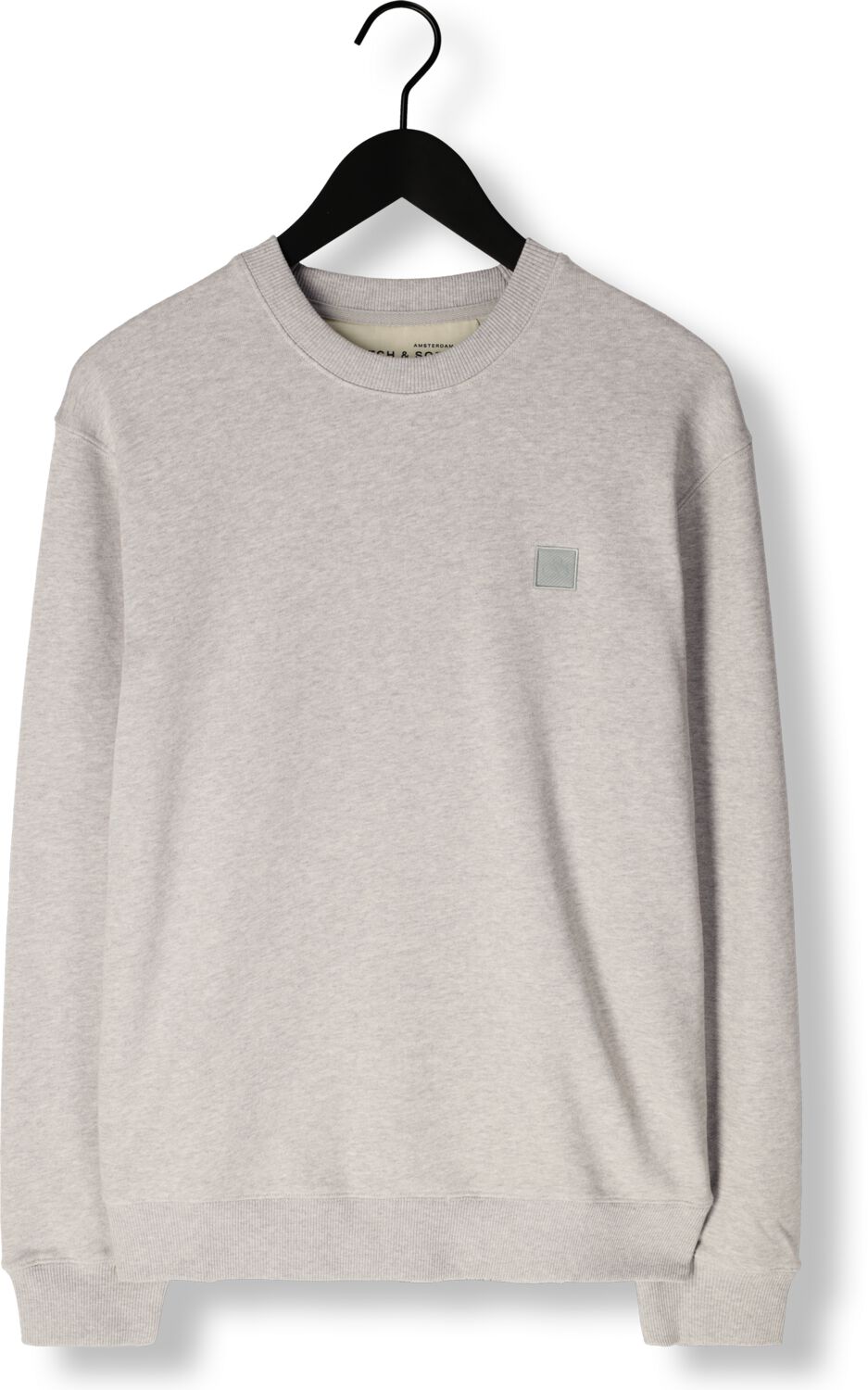 SCOTCH & SODA Heren Truien & Vesten Core Logo Sweatshirt Grijs