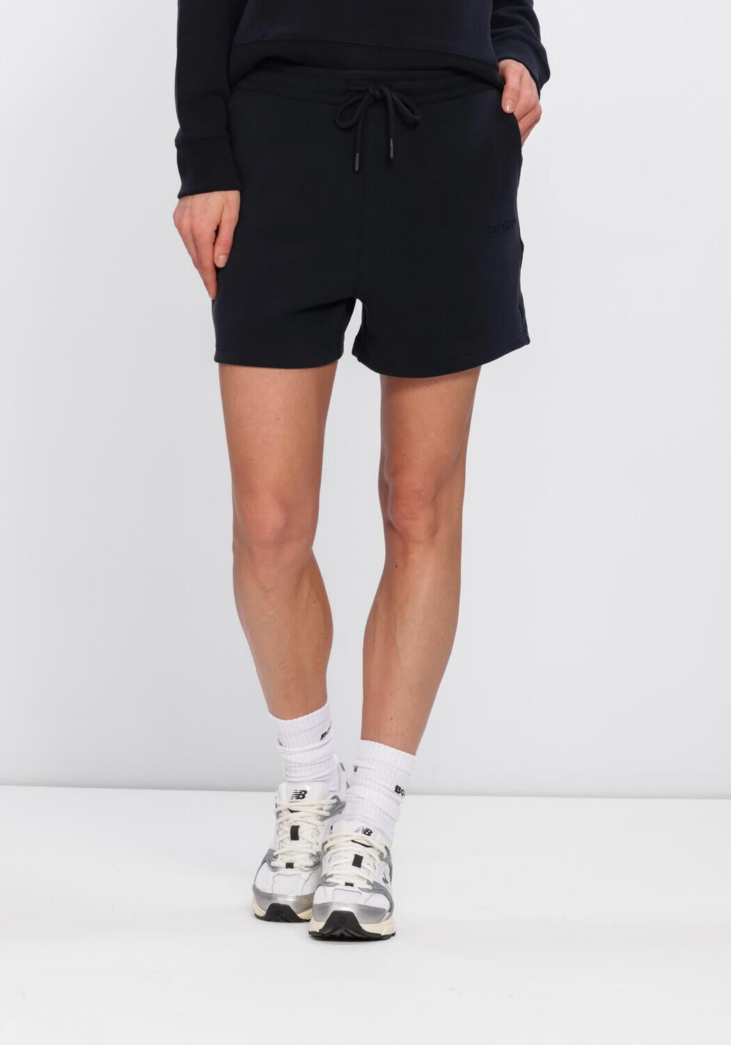 Zwarte BJORN BORG Broeken STUDIO SOFT SWEATSHORTS - large