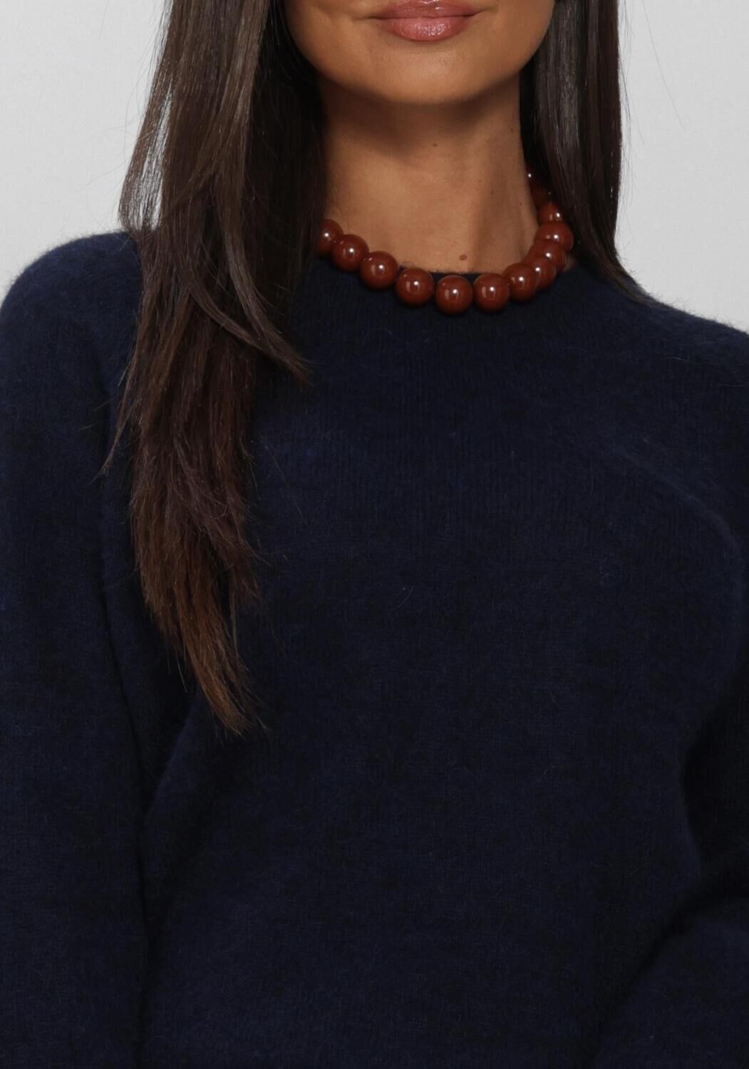 Donkerblauwe BY-BAR Trui POLLY PULLOVER - large
