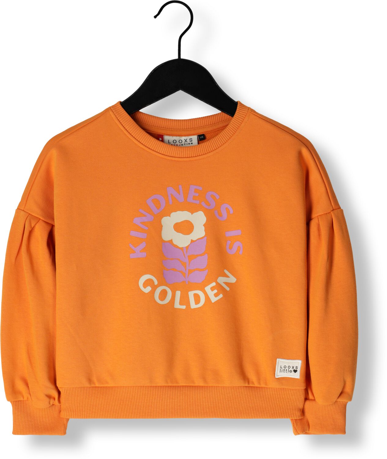 LOOXS little sweater met printopdruk oranje Printopdruk 104