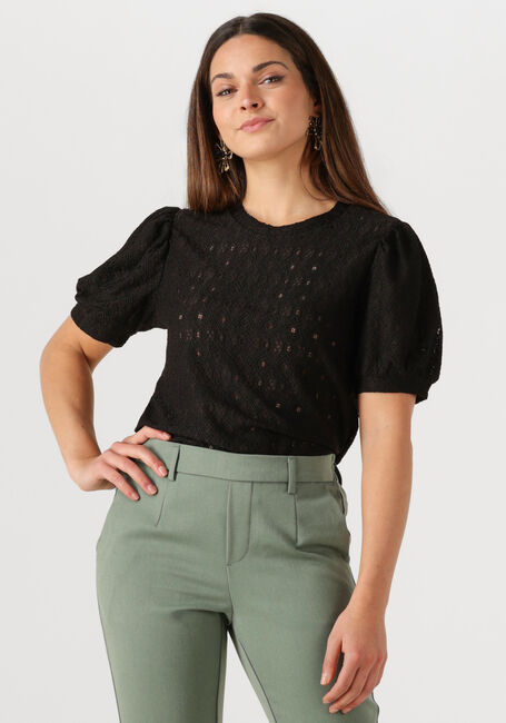 Zwarte OBJECT T-shirt OBJLAILA S/S RE TOP - large