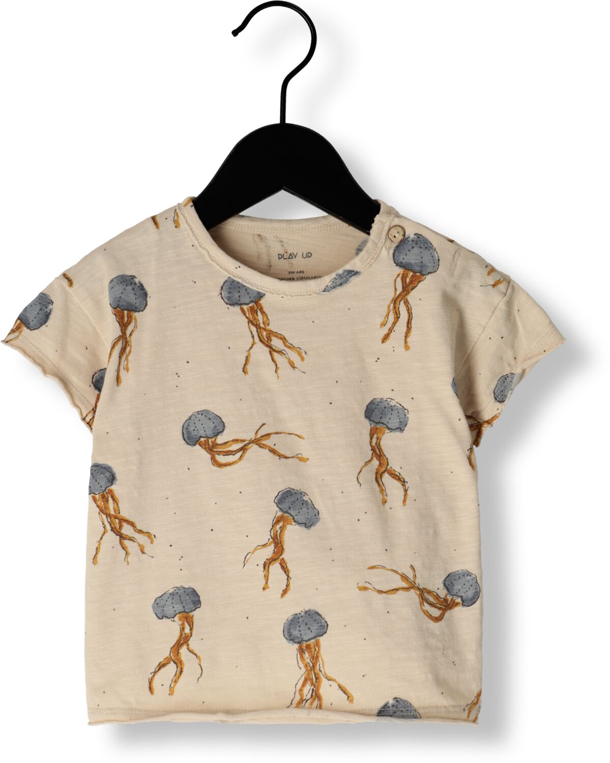 PLAY UP Baby Tops & T-shirts Printed Flam Jersey T-shirt Beige