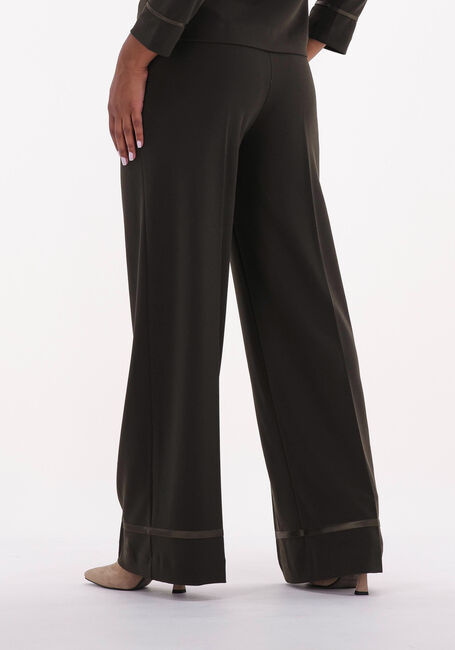 Khaki ANA ALCAZAR Wijde broek TROUSERS REACH COMPLIANT - large
