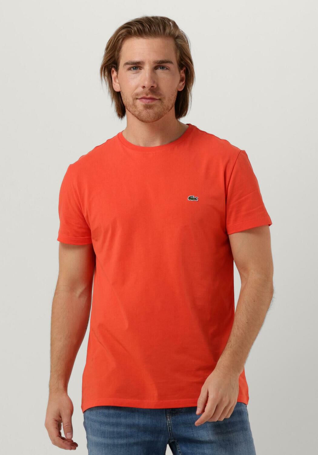 Lacoste t shirt orange best sale
