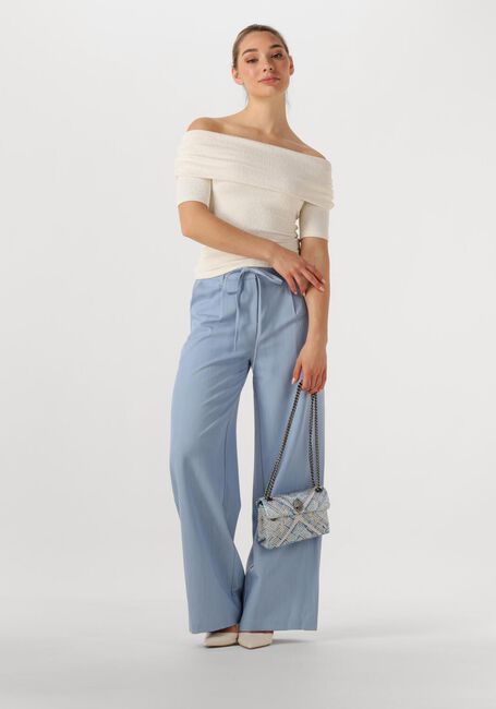 Lichtblauwe MOVES Wijde broek ANDRIANA PANTS 2737 - large