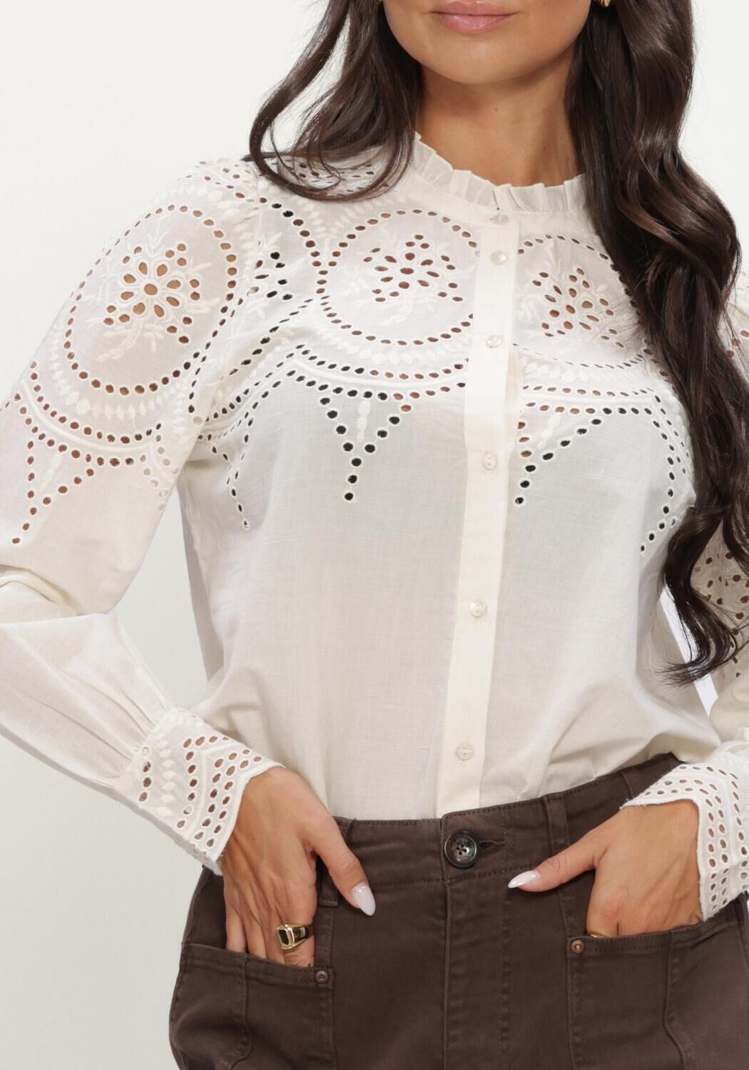 Zand LOLLYS LAUNDRY Blouses LULALL SHIRT LS - large