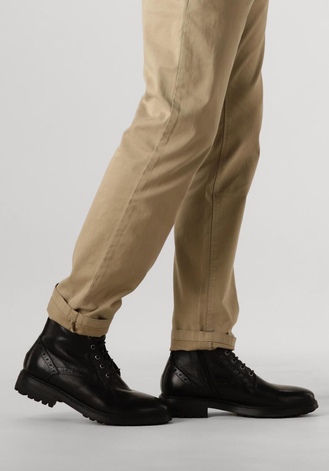 Zwarte STEFANO LAURAN Veterboots 3551 - large