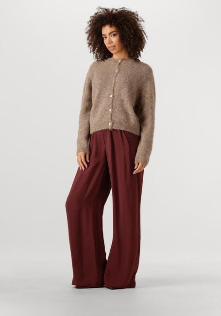 Bruine BY-BAR Trui CLEO NATURAL CARDIGAN - large