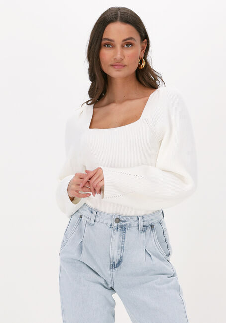Witte MY ESSENTIAL WARDROBE Trui JUNE SIGA KNIT BLOUSE - large