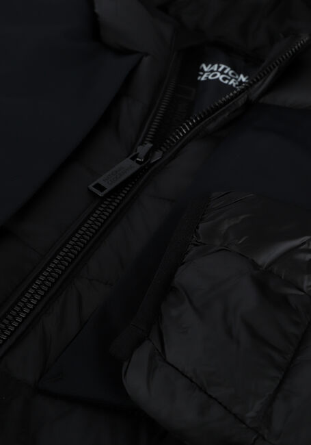 Zwarte NATIONAL GEOGRAPHIC Gewatteerde jas HOODED JACKET - large