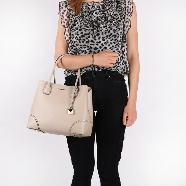Beige MICHAEL KORS Handtas MD CENTER ZIP TOTE Beige MICHAEL KORS Handtas MD CENTER ZIP TOTE - large