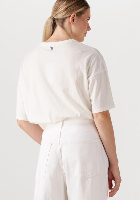 Witte ALIX THE LABEL T-shirt LADIES KNITTED THE LABEL T-SHIRT - large