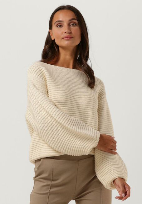 Witte SIMPLE Trui KELSEY KNIT-WO-22-3 - large
