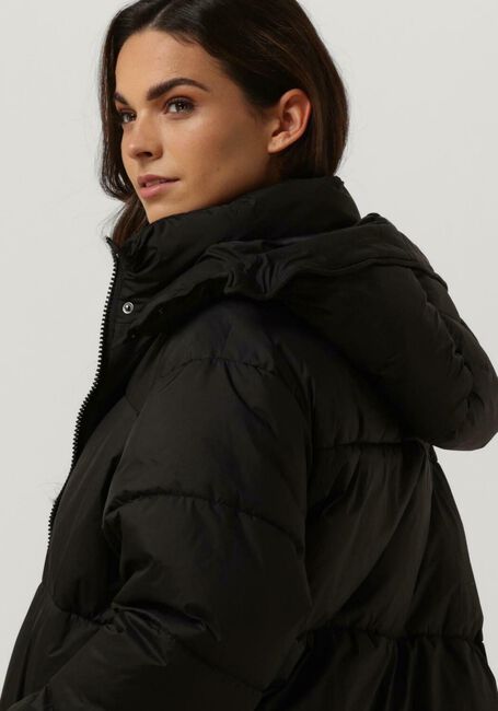 Zwarte NOTRE-V Gewatteerde jas PUFFER LONG - large