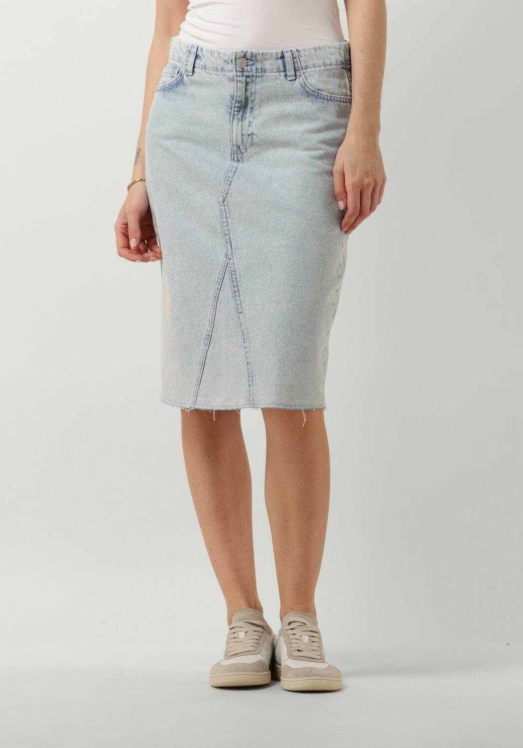 Envii Blauwe Midi Rok Blue Dames