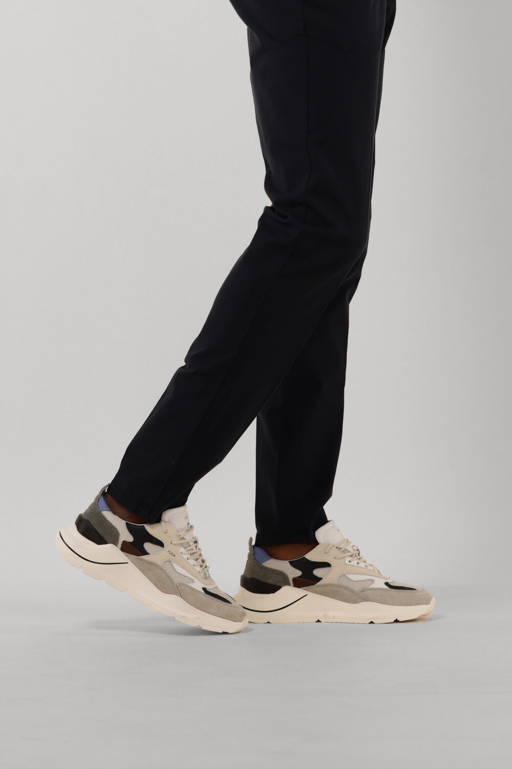 Grijze D.A.T.E Lage sneakers FUGA HEREN Omoda