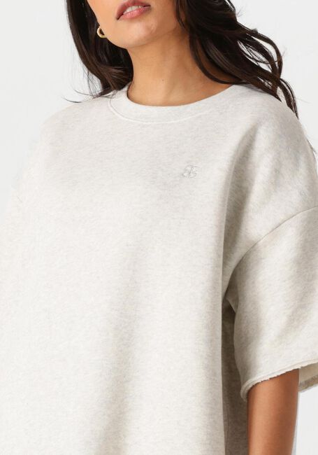Ecru BY-BAR Mini jurk WILLOW SWEAT DRESS - large