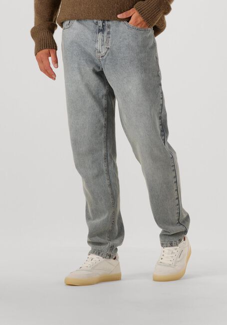 Grijze LES DEUX Straight leg jeans RYDER WASHED DENIM JEANS - large