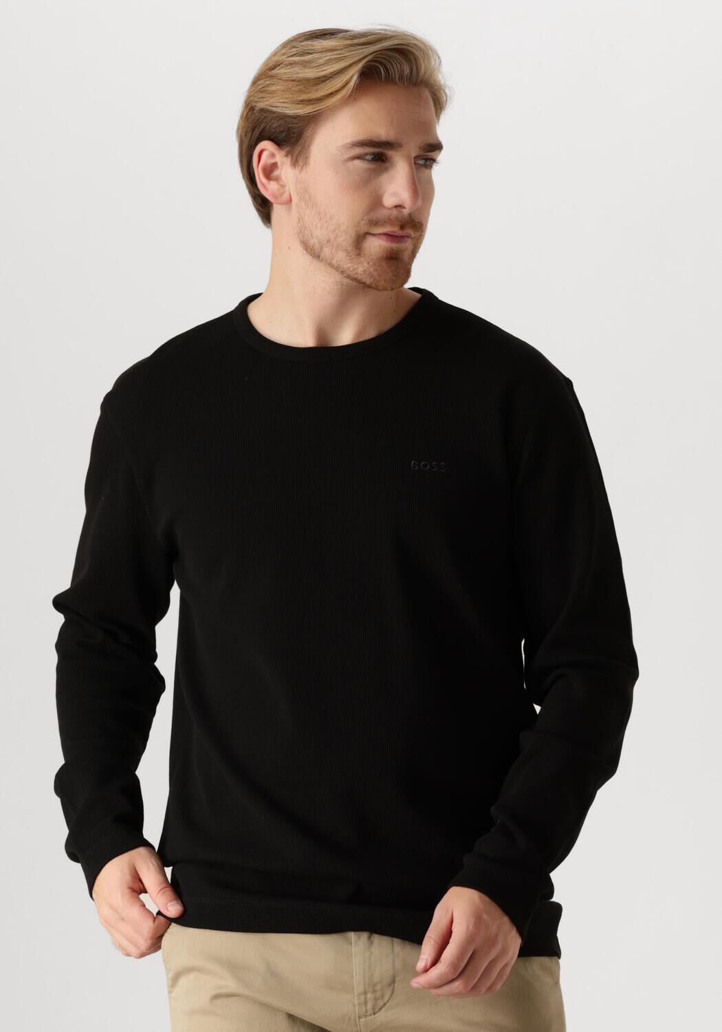Boss Orange Regular fit shirt met lange mouwen en labelstitching model 'TEMPESTO'