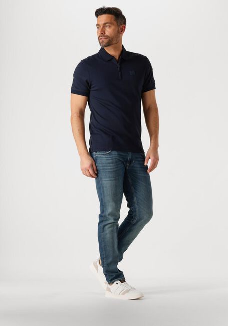 Blauwe PME LEGEND Polo SHORT SLEEVE POLO INTERLOCK MELANGE ZIP - large