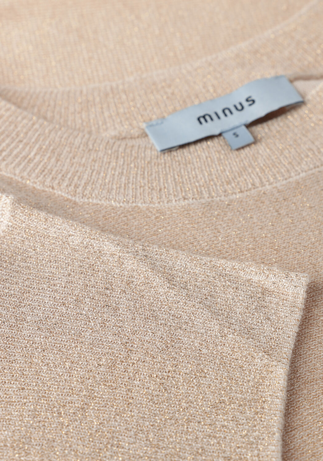 Beige MINUS Trui DANA METALLIC BAT SLEEVE PULLOVER - large