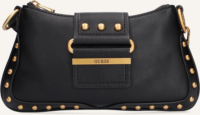 Zwarte GUESS Schoudertas GRETA ZIP SHOULDER BAG Zwarte GUESS Schoudertas GRETA ZIP SHOULDER BAG - large
