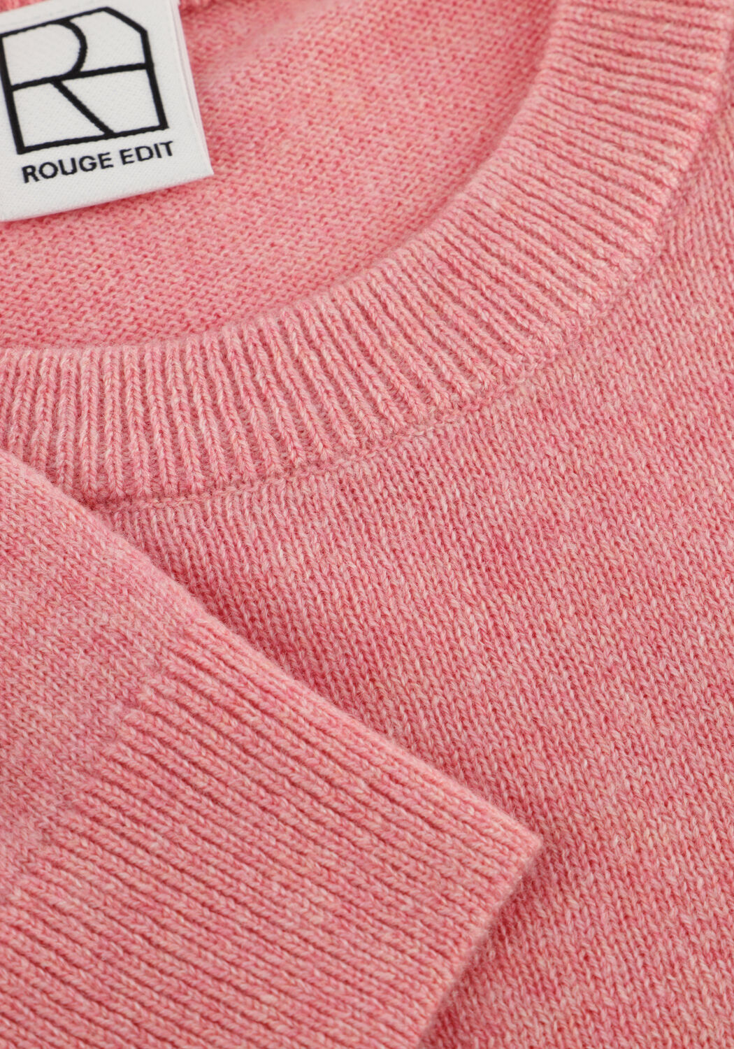 Roze ROUGE EDIT Top ROUKATE SS O-NECK KNIT - large