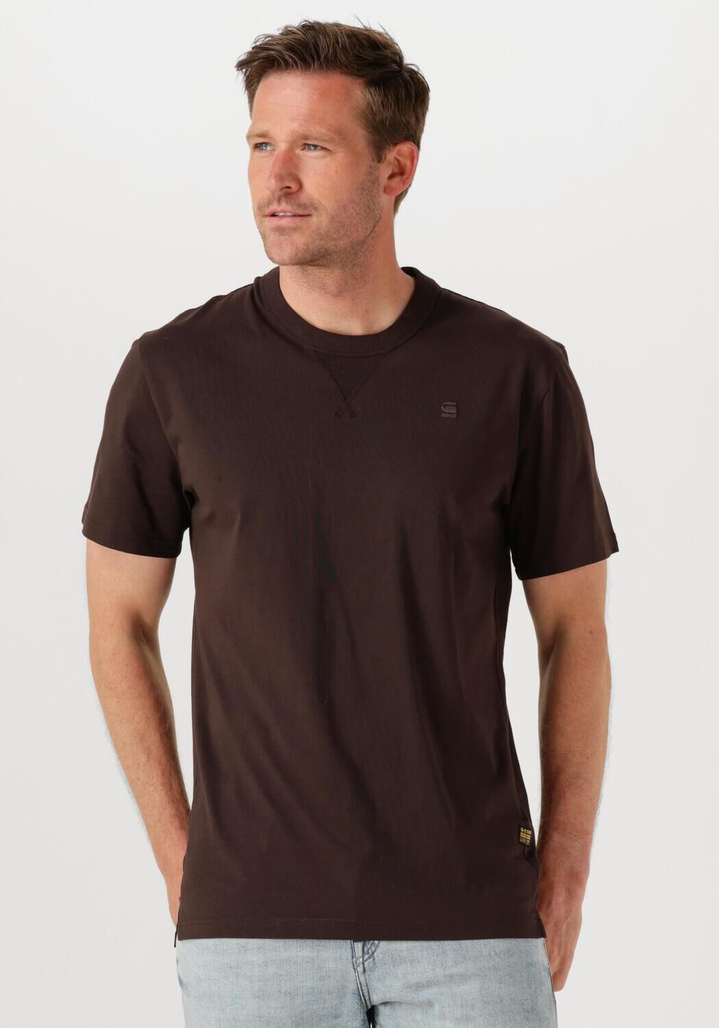 G-STAR RAW Heren Polo's & T-shirts Nifous R T Bruin