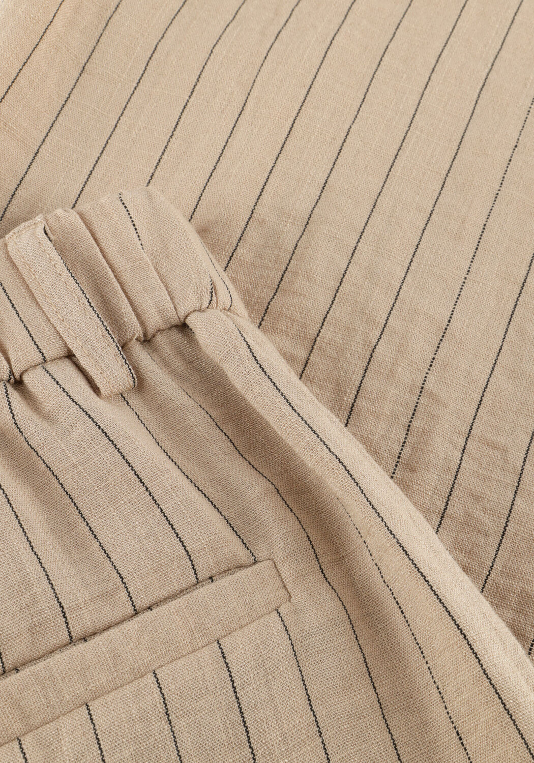 Zand OBJECT Wijde broek OBJRINI MW LO WIDE PANT - large