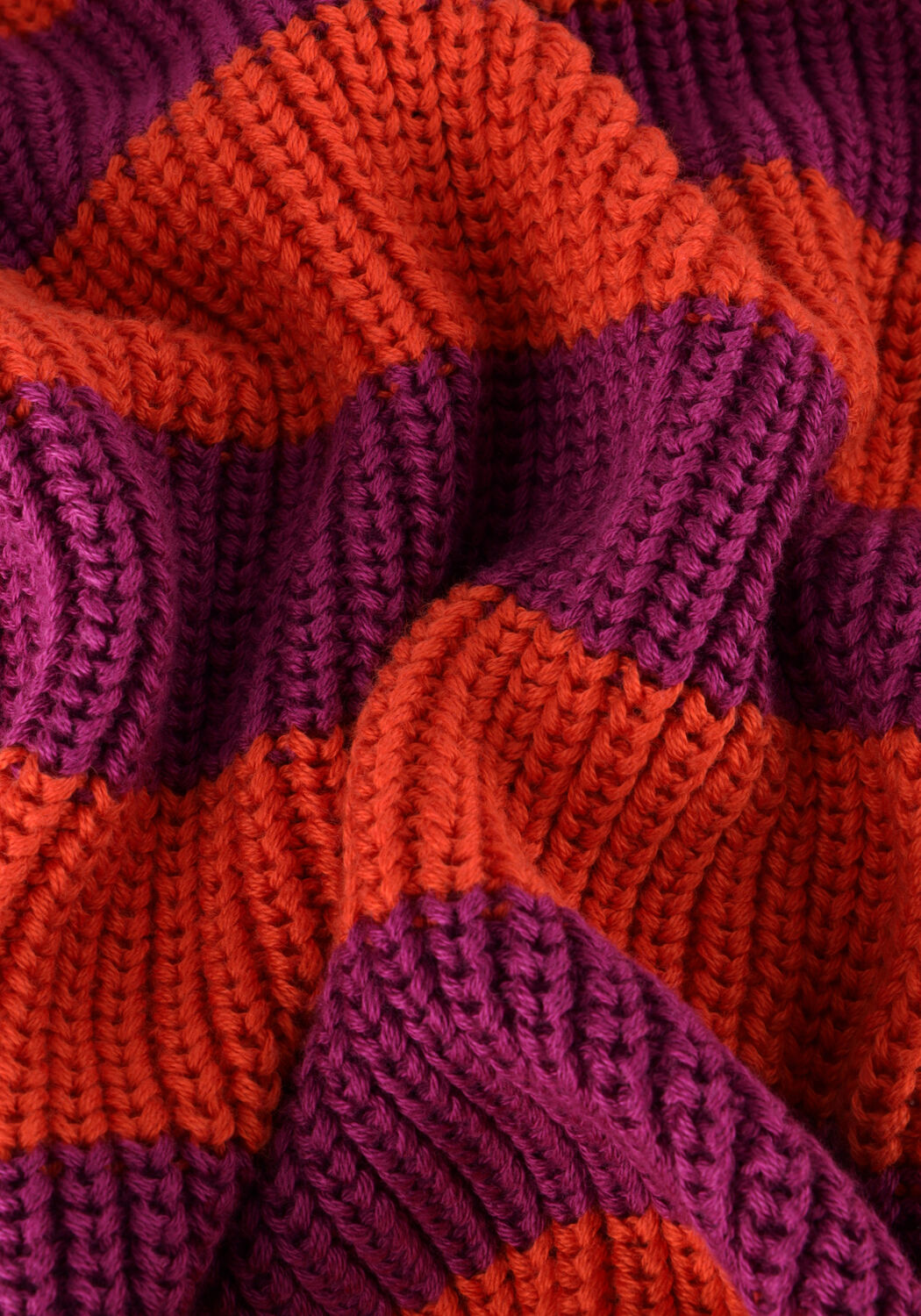 Paarse YUKI KIDSWEAR Trui STRIPES KNITTED SWEATER - large