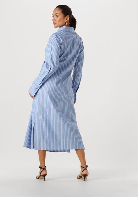 Blauwe WITHBLACK Jurken WBLMESA STRIPED LS MIDI DRESS - large