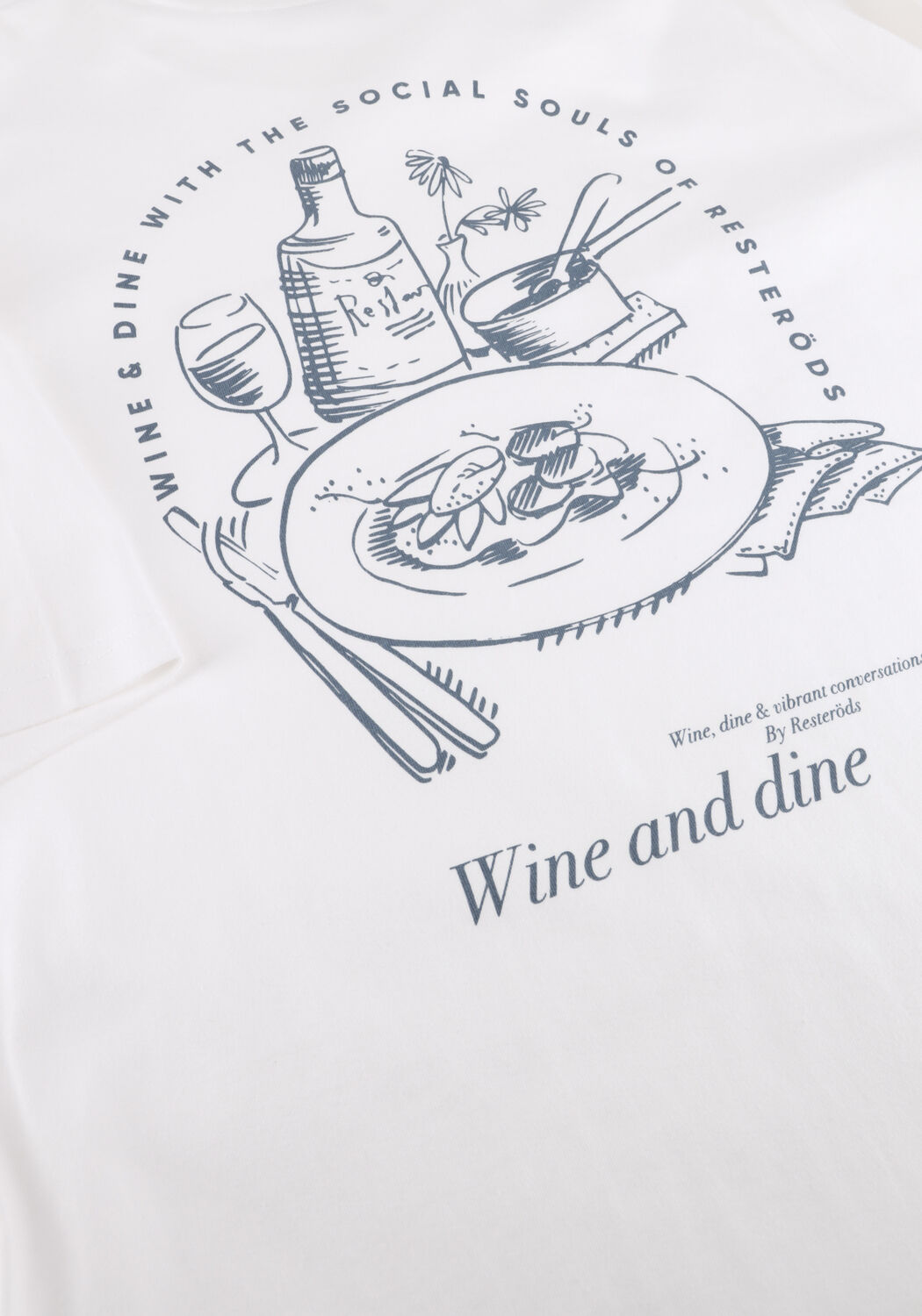 Witte RESTER&Ouml;DS T-shirt TAS PRINT - large