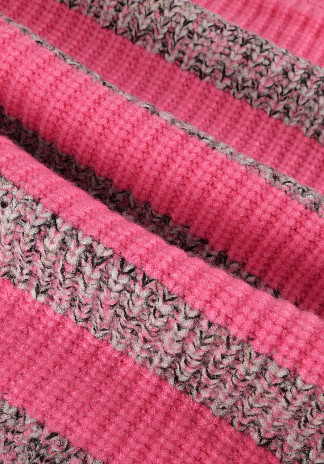 Roze CO'COUTURE Trui ROW MELANGE STRIPE KNIT - large