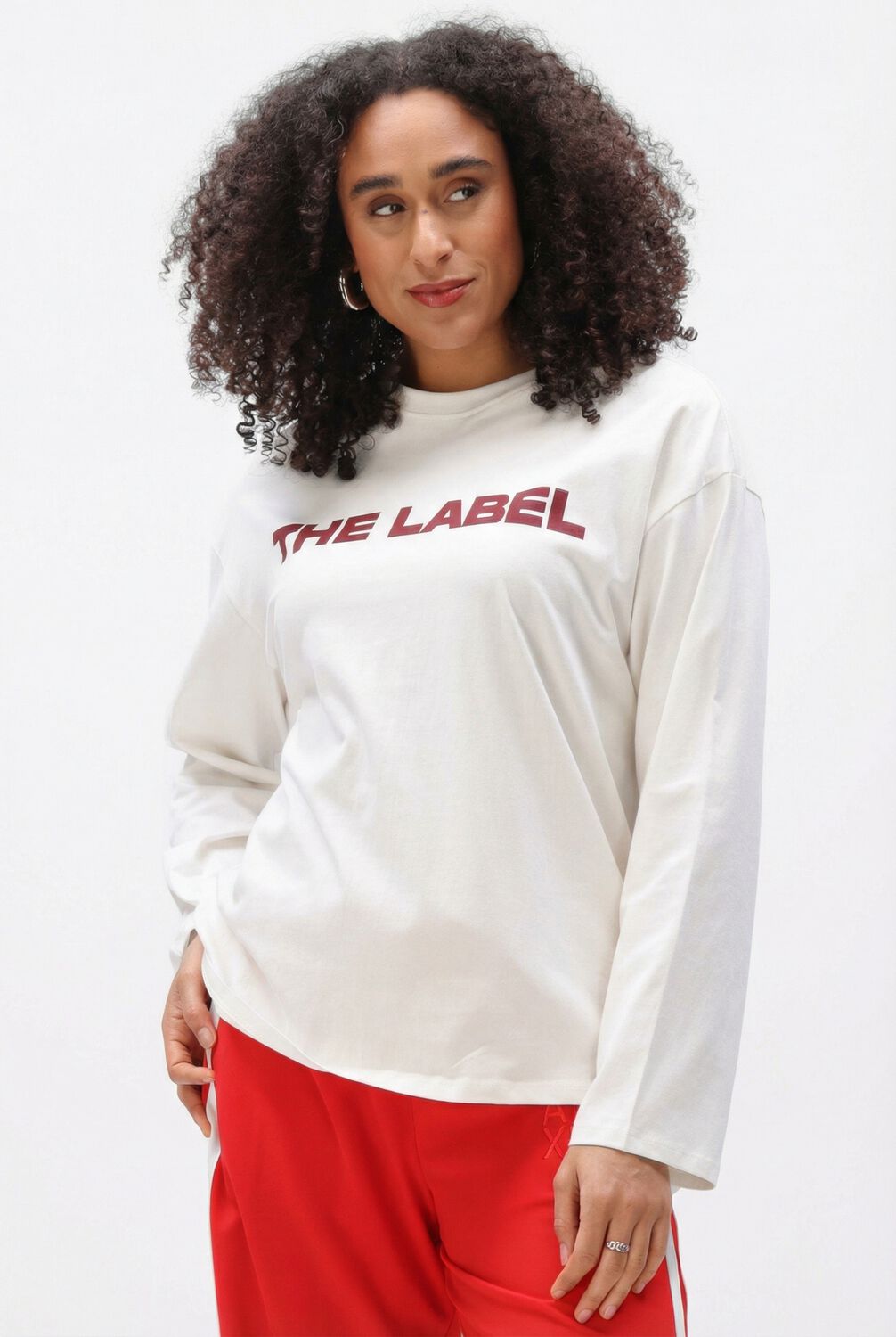 Ecru ALIX THE LABEL Top LADIES KNITTED THE LABEL LONGSLEEVE TOP