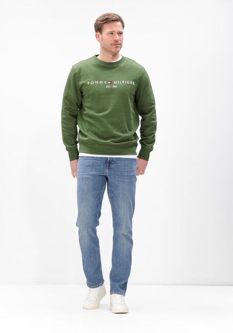 Olijf TOMMY HILFIGER Sweater TOMMY LOGO SWEATSHIRT - large