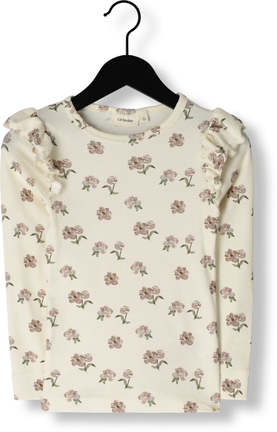 LIL' ATELIER Meisjes Tops & T-shirts Nmfgavo Eko Ls Slim Top Lil Noos Beige