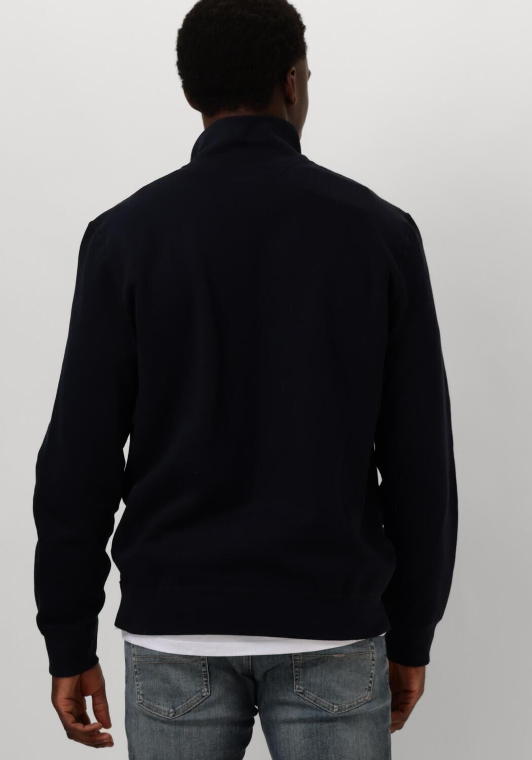 TOMMY HILFIGER Heren Truien & Vesten Essential Fleece 1 4 Zip Donkerblauw