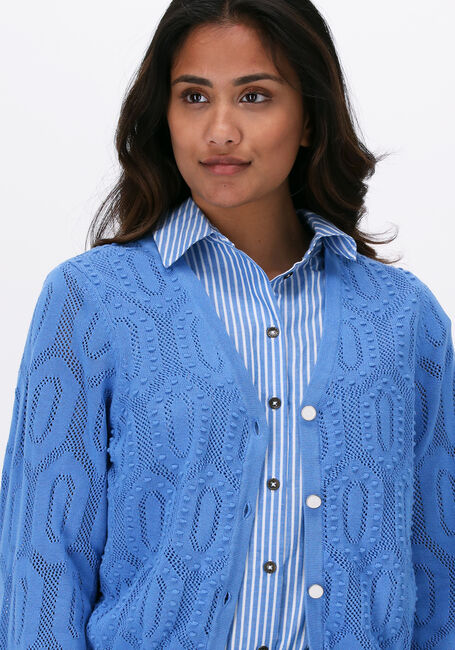 Blauwe OBJECT Vest CILA L/S KNIT CARDIGAN - large