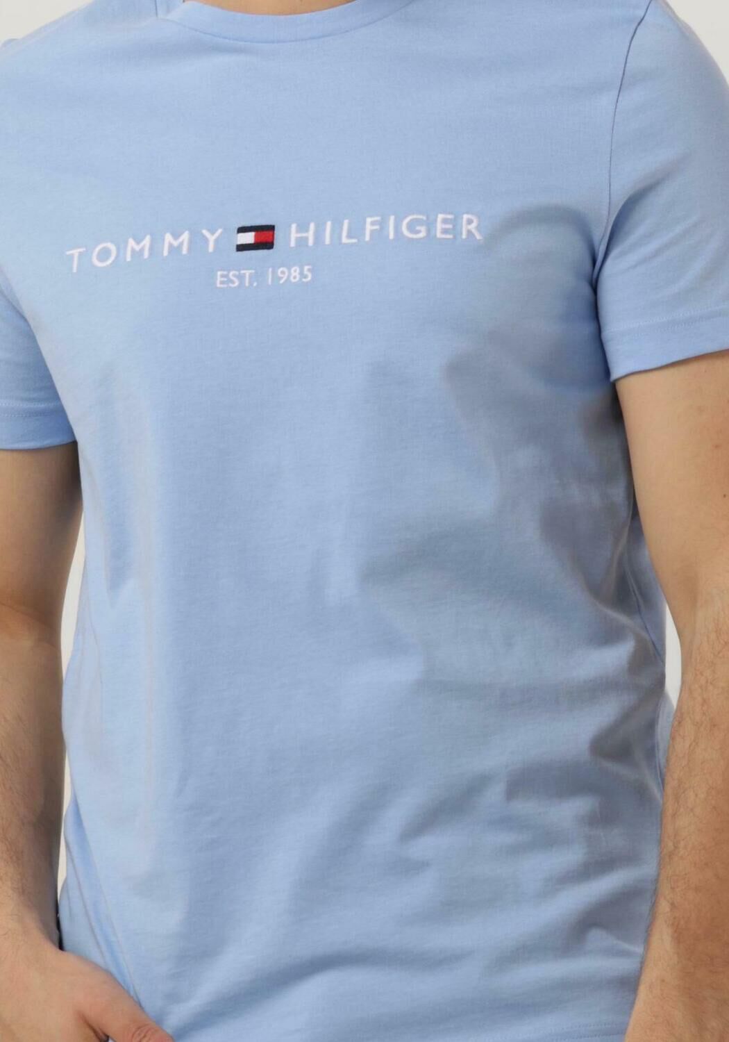 Tommy hilfiger on sale shirt lichtblauw