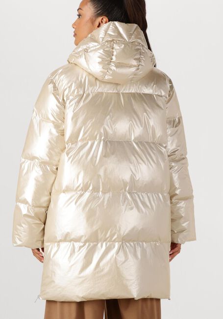 Gouden NUKUS Gewatteerde jas TESSIE COAT METALLIC - large
