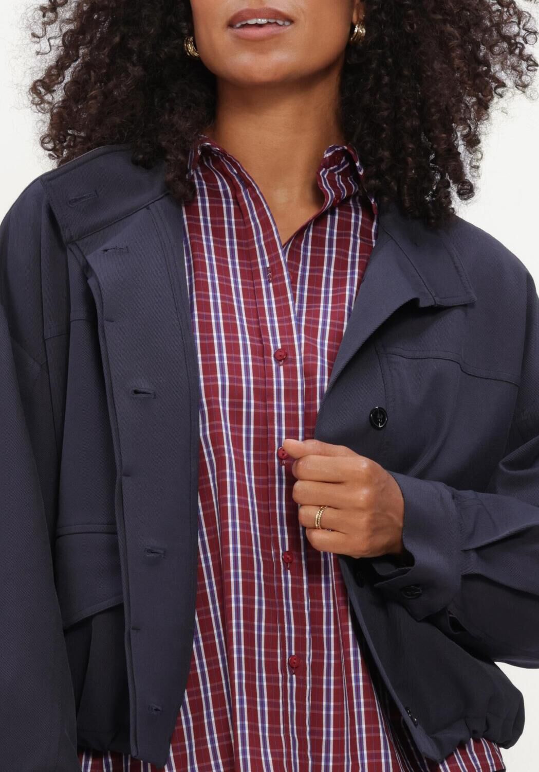 Blauwe CO'COUTURE Jassen 40046 DEMICC JACKET - large